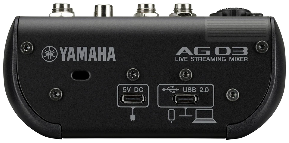 YAMAHA Live Streaming Mixer 3 Channel Black AG03MK2 B 3.5mm Audio USB-C NEW - Image 3 of 3
