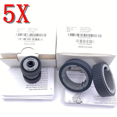 5 X Scanner Aufnahmewalze Bremswalze Für Fujitsu fi-7160 fi-7260 fi-7180 fi-7280