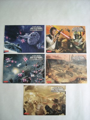 5 Star Wars Battlefront Renegde Squadron Post Cards Mint Condition