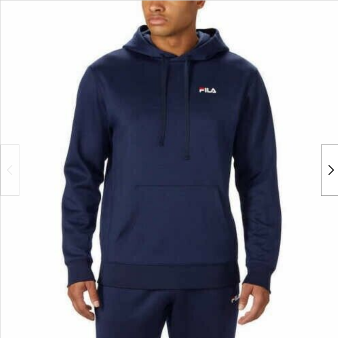 FELPA CON CAPPUCCIO UOMO FILA PERFORMANCE (SMALL BLU NAVY) NUOVA CON ETICHETTE