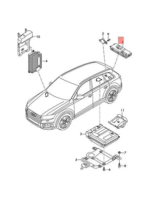 NEW AUDI Q5 Q7 4MB 4MG FYB CONTROL UNIT 8W8959107 ORIGINAL | eBay 