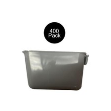 Bulk Cage Cups 400pk Gray 1 Pint / 16 fl oz Hanging Feed  Water Cups Chicken