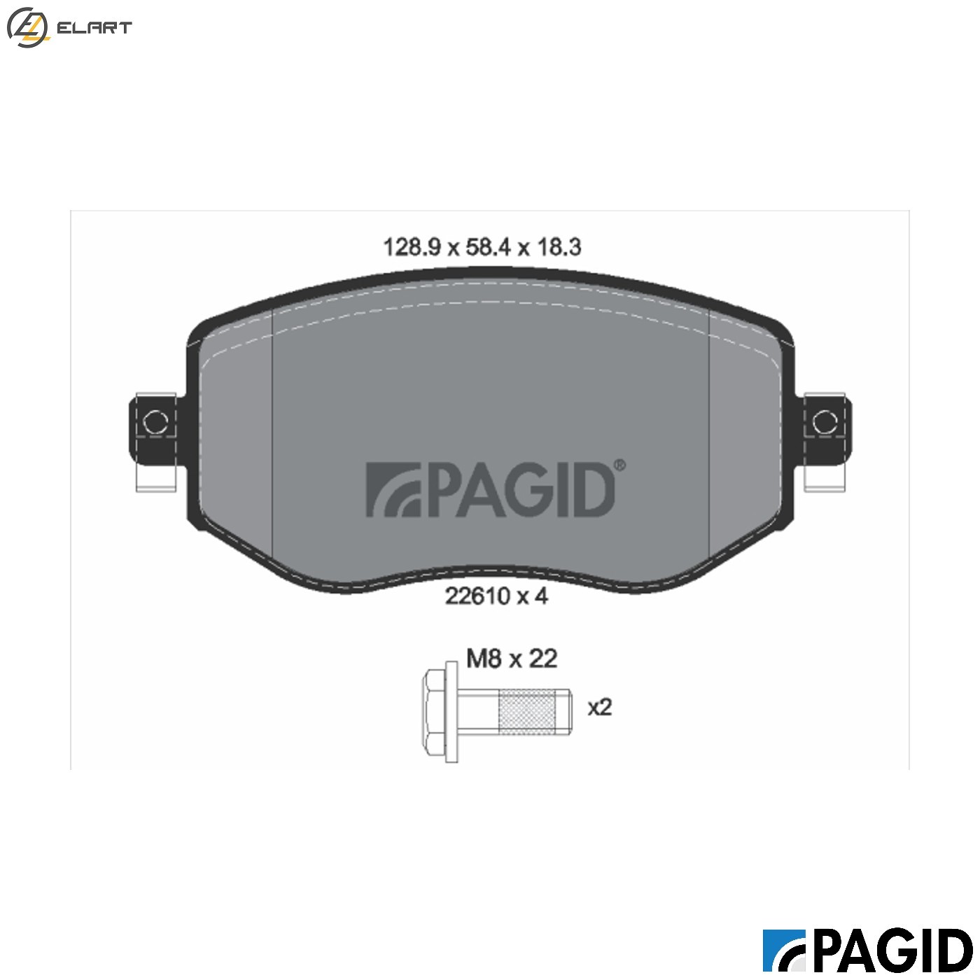 BRAKE PAD SET DISC BRAKE T2660N FOR RENAULT MEGANE/IV/Grandtour/Hatchback 1.0L