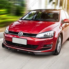 For 2014-2017 Volkswagen VW Golf MK7 Black Front Bumper Body Kit Spoiler Lip 3pc