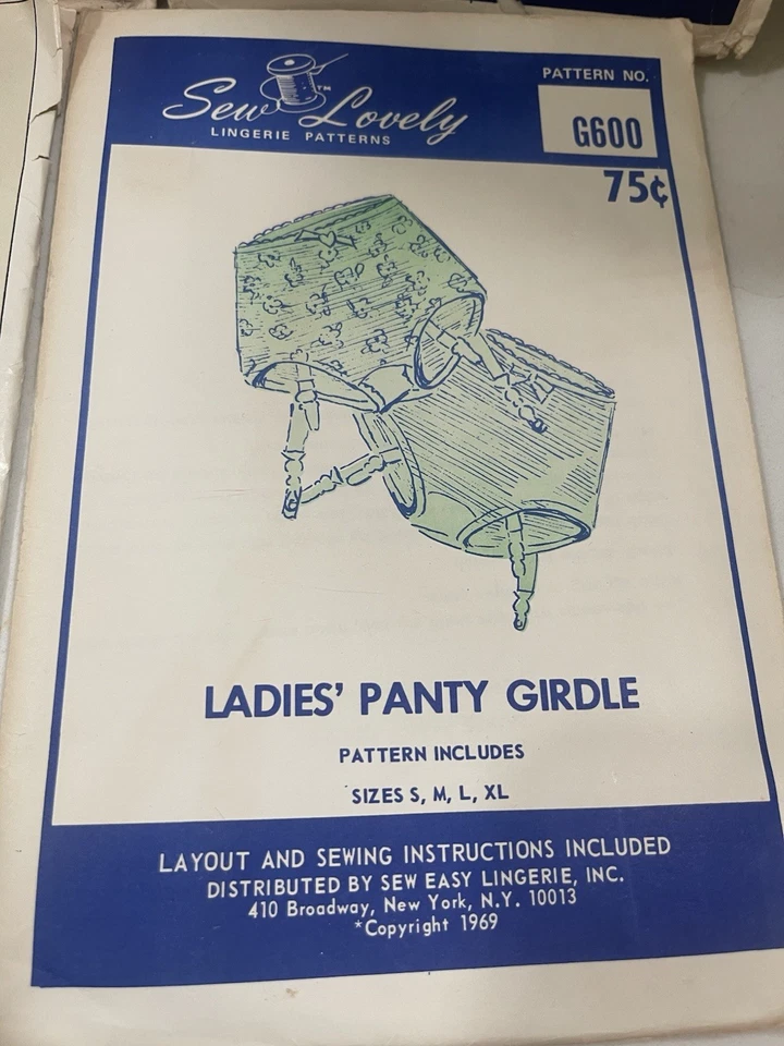 Vintage Sew Lovely Pattern Lot Girdle Peignoir Sz 12-14 70s - Image 4 of 4