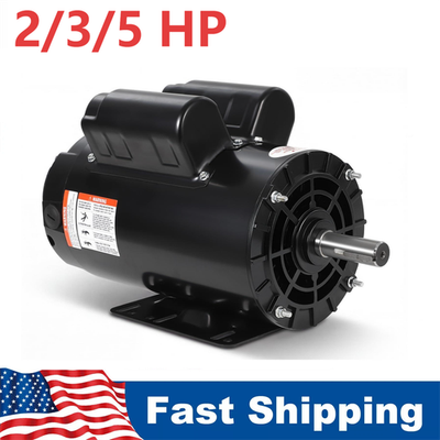 #ad 2 3 5HP SPL Electric Air Compressor Motor 230V 56 Frame 3450 RPM 5 8quot; 7 8quot; Shaft $130.63
