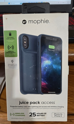 mophie juice pack access wireless charger case for iPhone X / Xs mophie juice pack access wireless charger case for iPhone X / Xs