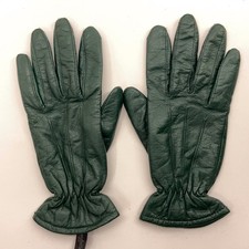 Vintage Gates Women XL Green Leather Dress Gloves Insulated