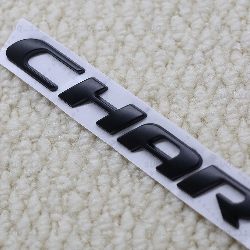 3D Raised Rear Tailgate Emblem Letters Trunk Lid Badge For Charger All Black