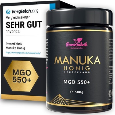 Manuka Honig | MGO 550+ | IM GLAS | Das ORIGINAL aus NEUSEELAND | HALAL