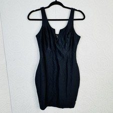 Haute Monde size Small Bodycon Fitted Little Black Spandex Mini Dress