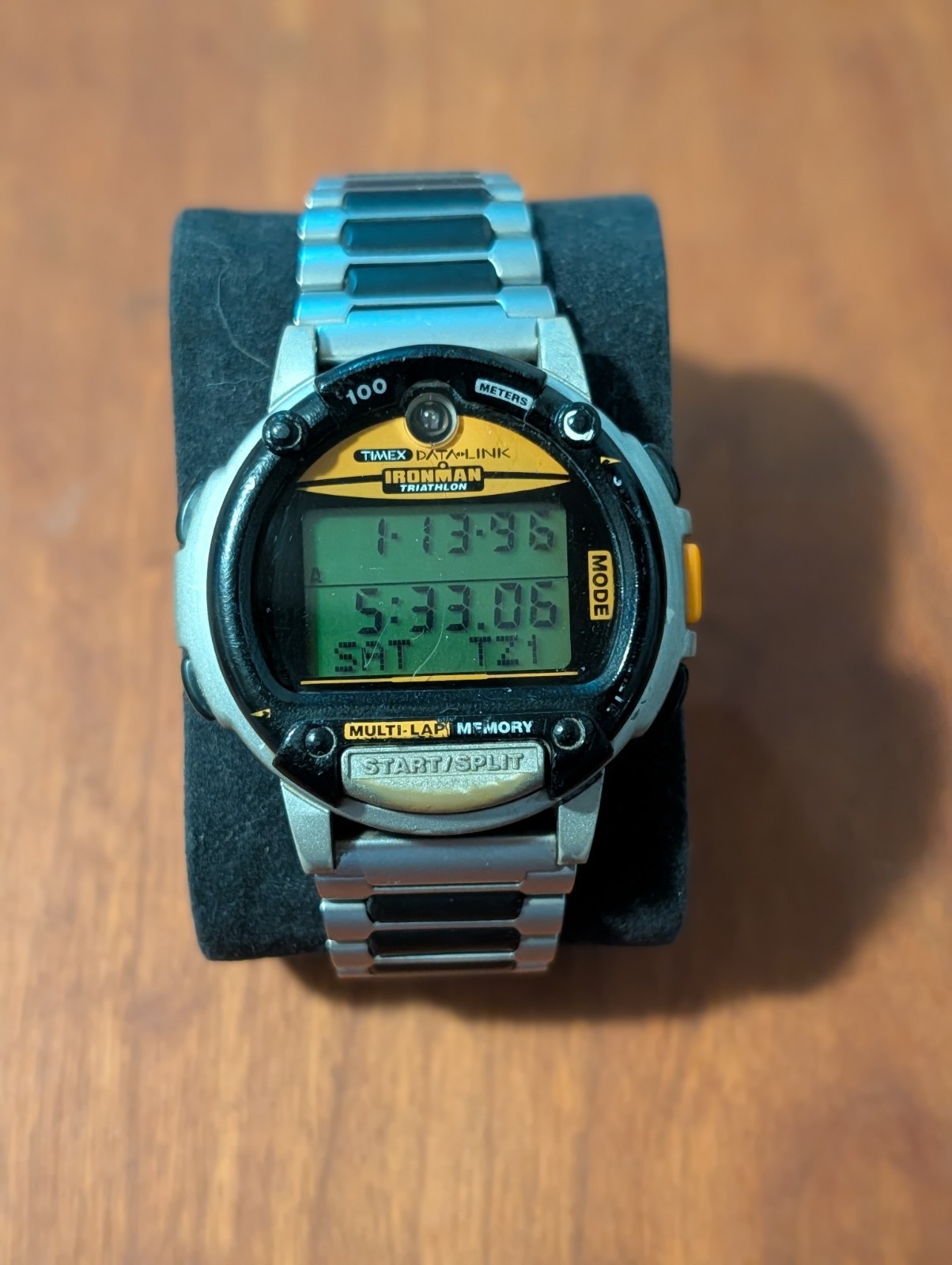 Vintage Timex Data Link Ironman Triathlon Multi-Lap Quartz Digital Watch Read