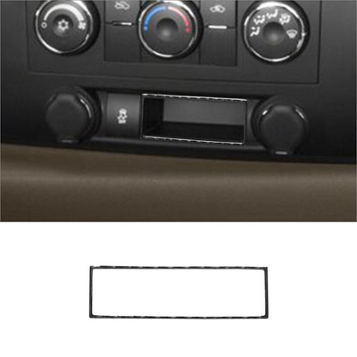 Carbon Fiber Below Manual Climate Control Cover Trim For Silverado/Sierra WT