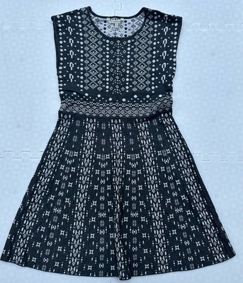 41 Hawthorn Women's Petite Knit Fit and Flare Sweater Dress Large