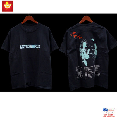 Travis Scott Astroworld Tour Wish You Were Here Reprinted T Shirt