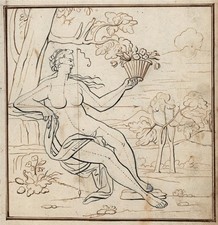 Bengt Frokenberg (1776-1845) - Pen & Ink Drawing 18th Century - Classical Scene