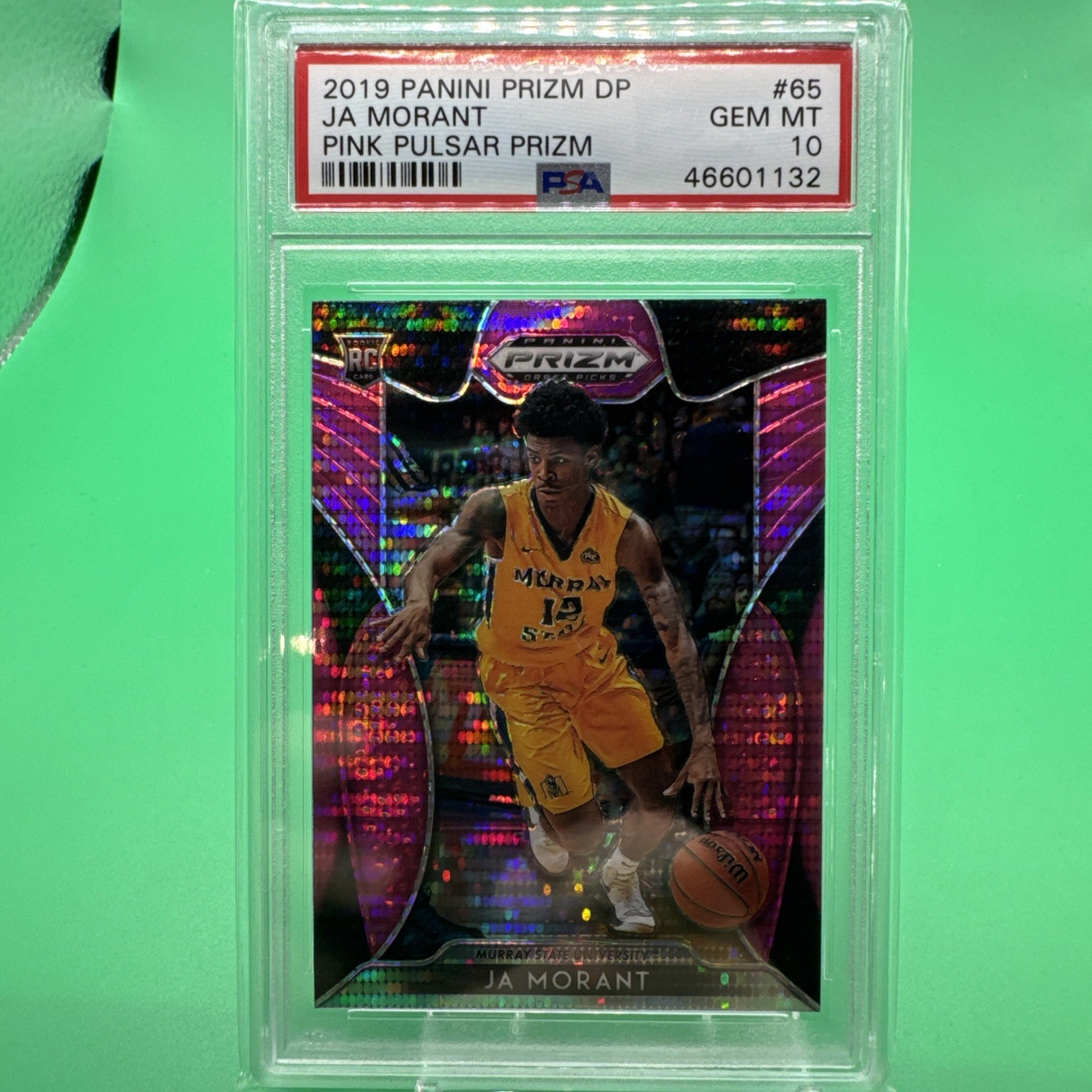 2019 Panini Prizm Draft Picks #2 Ja Morant Pink Pulsar Prizm Rookie PSA 10 GEM