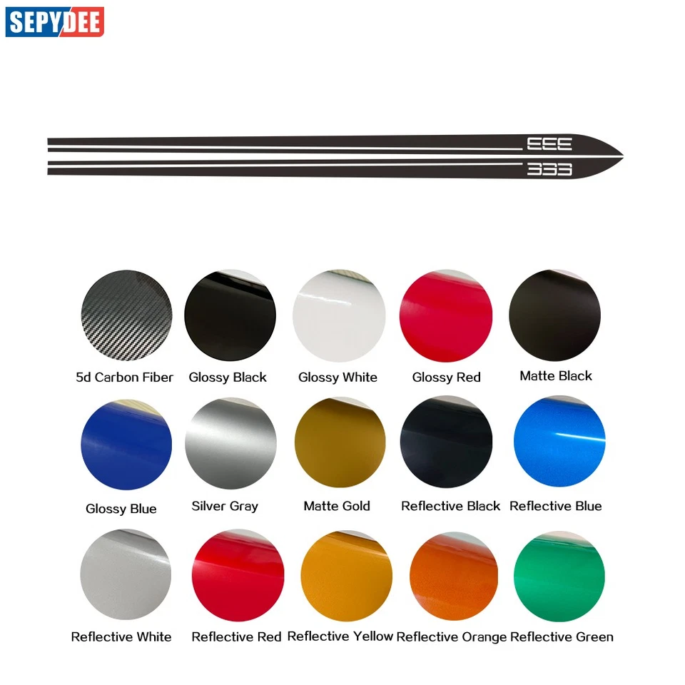 Pegatina de rayas laterales de puerta Edition R 333 para Volkswagen Golf 8 GTD GTI 2020-2024 Foto 2 de 4