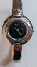 Esquire Swiss Ladies Dress Bangle Watch. All Stainless, Charming and Elegant.