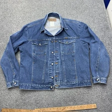 Wrangler Denim Trucker Jacket Mens XL Blue