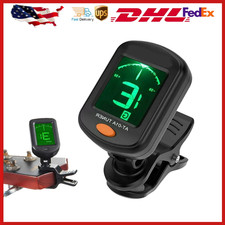 LCD Clip On Chromatic Acoustic Electric Guitar Ukulele Banjo Violin Bass Tuner