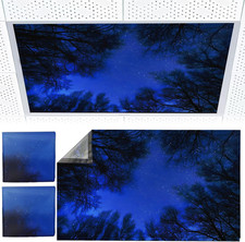 2Pcs Fluorescent Light Covers - Light Covers for Ceiling Lights Classroom, Magne