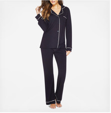 Cosabella Navy Blue Long Sleeve  Pant Pajama Set Women's Small