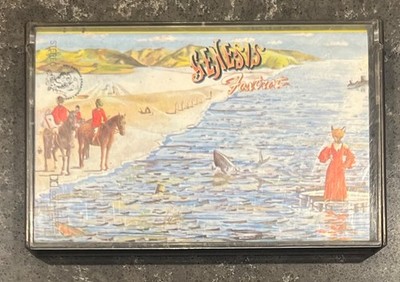 Vintage Audio Cassette Tape, Genesis, Foxtrot 1972 Landscape Cover, Rare Import