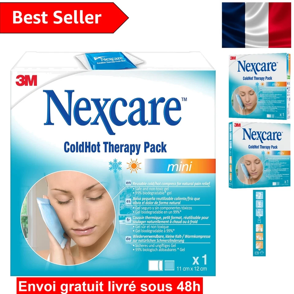 Coussin Thermique ColdHot Mini Nexcare - Sûr et Efficace pour Douleurs, 1/Paquet - Photo 1/4