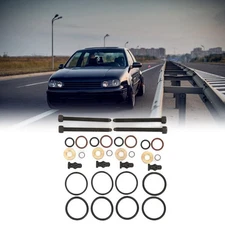 Fuel Injector Seals Gaskets Washer Kit with 4 Bolts 1417010997 Replacement
