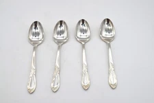 4-RETRONEU-STEPHANIE SILVER PLATE TEASPOONS  KOREA