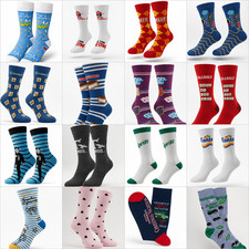 Novelty Socks Fun Crazy Colorful Snack Movie  Game Designs Gift Men Women Teens
