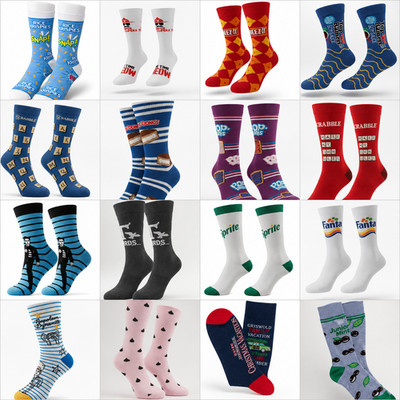 Novelty Socks Fun Crazy Colorful Snack Movie & Game Designs Gift Men Women Teens