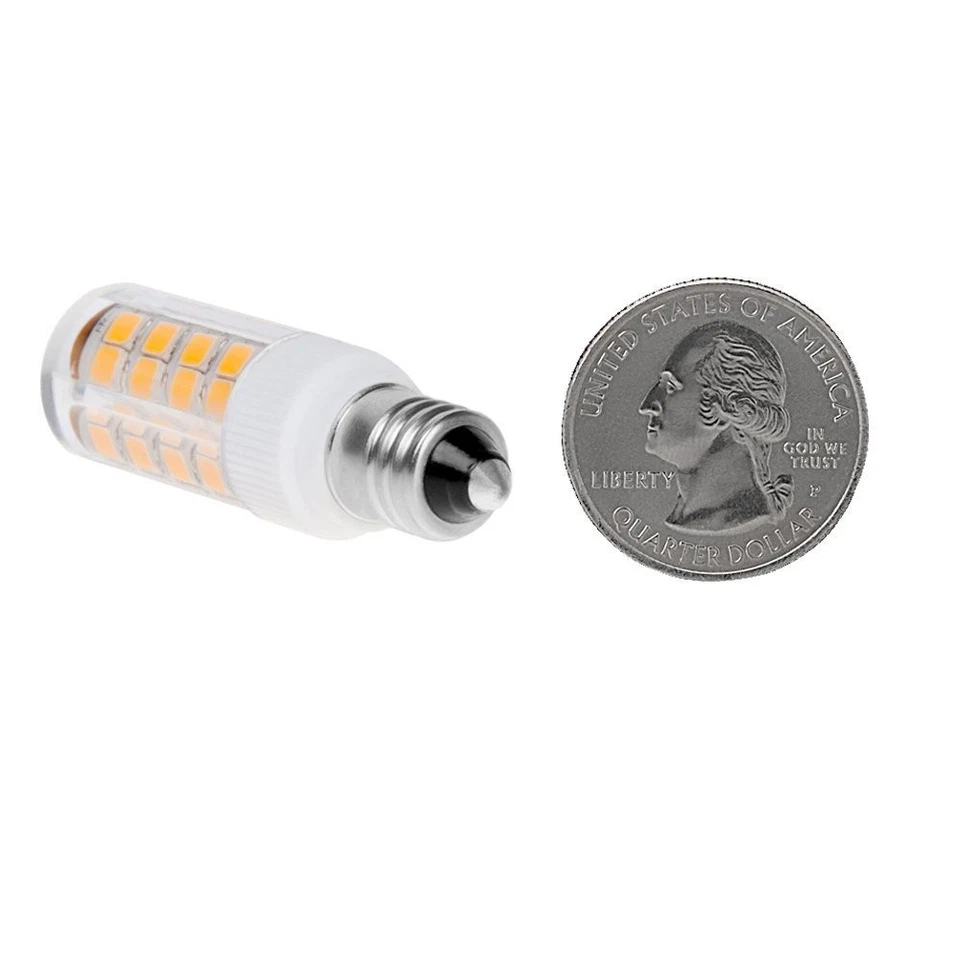 E12-51S-DW T3 Candelabra E12 Base LED 120V Halogen Replacement Bulb, 3.5W, 35... - Image 4 of 4