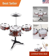 Engaging Red Kids Drum Set - Safe Musical Toy for Ages 3-6, Great for Parties