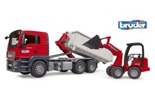 Bruder Man TGS Truck w/ Roll-Off Container Childrens Toy Vehicle Model Playset