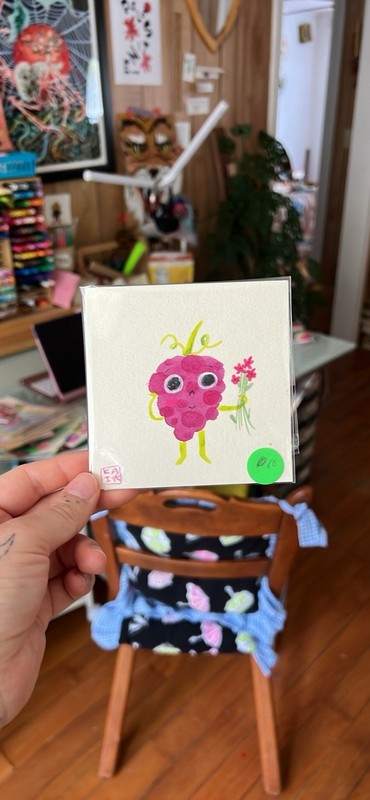 ACEO Mini Berry Painting Original Miniature Art