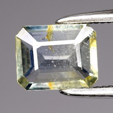 💎 0.87ct 6.5x5.2mm Octagon Natural Light Blue Green Sapphire - Unheated, Tanga