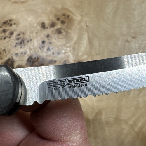 Cold Steel Lucky Pen Pocket Knife 2.6" CPMS35VN Steel Blades Carbon Fiber Handle - Picture 10 of 10