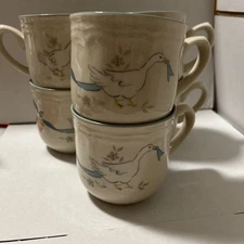 International Tableworks Marmalade Goose Coffee Mugs Set Of 6