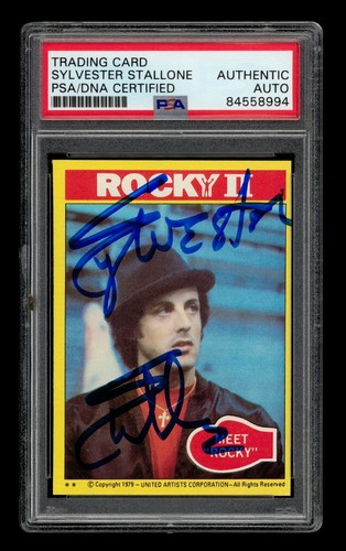 1979 Rocky II Set-Break #  1 Meet Rocky Auto PSA AUTHENTIC AUTO
