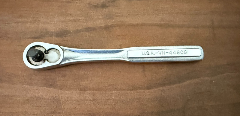 Vintage CRAFTSMAN 3/8 drive ratchet VN 44808 quick release USA