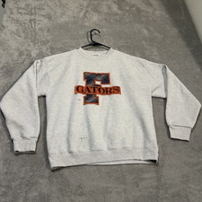 Vintage Florida Gators Sweatshirt Mens XL Gray NCAA Football TD Sportsline USA