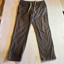 Vuori Ripstop Pants Women's Size Large Gray Organic Cotton Blend VW401