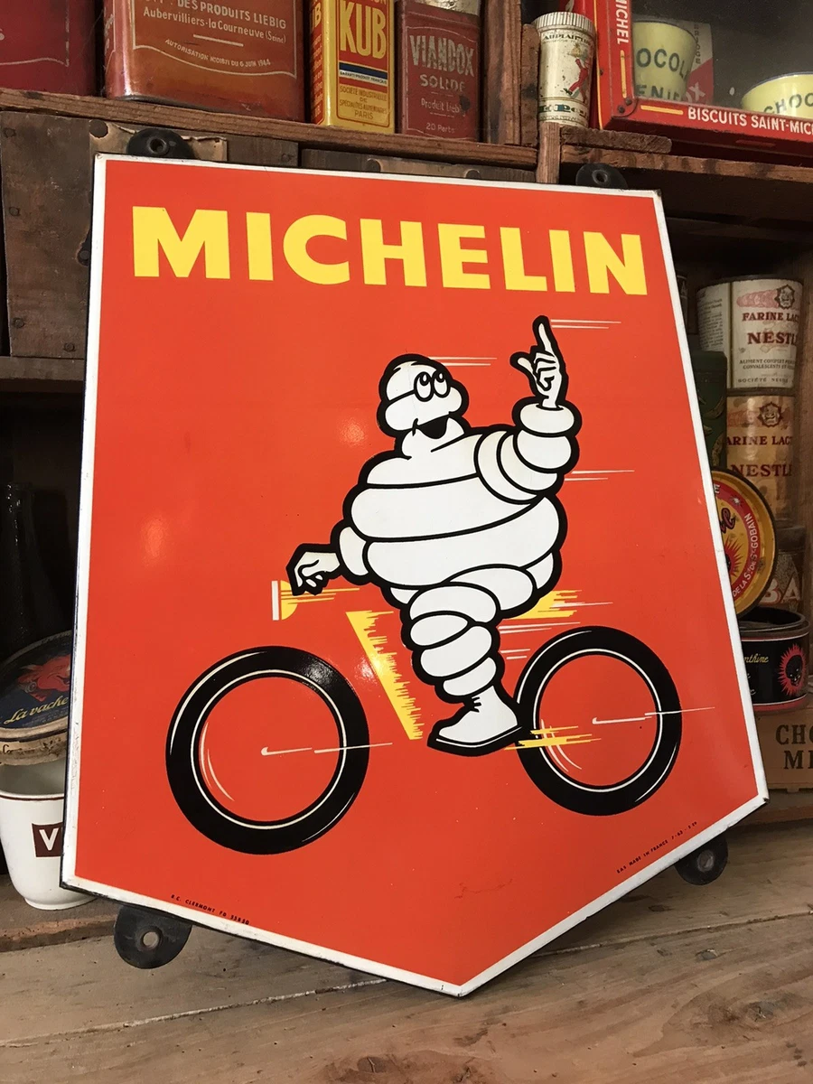Plaque émaillée MICHELIN Vélo Envoi OFFERT - Collection