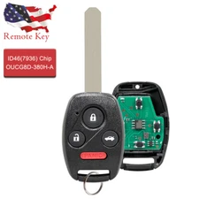 For 2003 2004 2005 2006 2007 Honda Accord Sedan Keyless Entry Key Fob Remote 4b