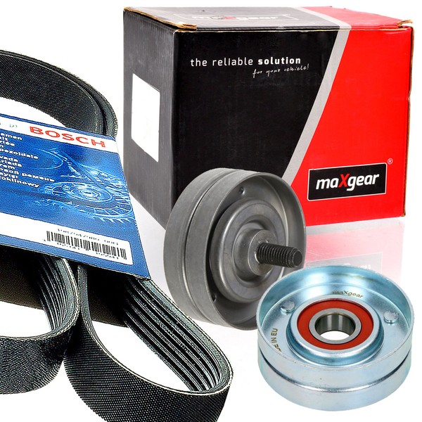 Bosch 6PK1600 Keilrippenriemen + Rolle FüR Opel Corsa C Meriva A Combo-image