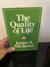 The Quality Of Life by James A. Michener 1970 Second Print Hardcover w/ DJ VG++