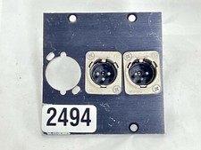 Neutrik X2 Male XLR 3 Pin Rack Plate Panel 2494 One