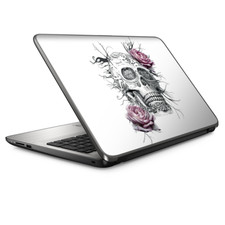 Laptop Skin Wrap Universal for 13 inch - Roses in Skull